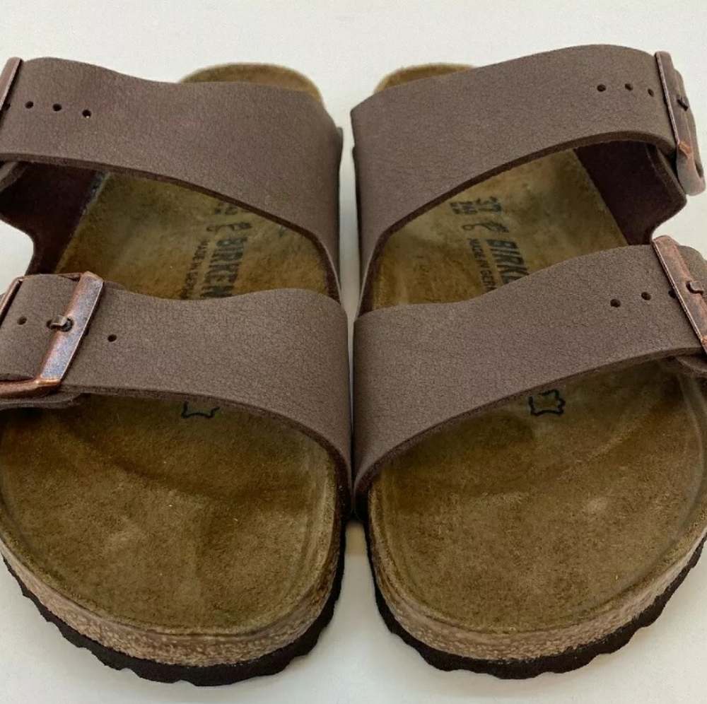 Birkenstock Arizona Mocca Birko-Flor size 37 Regul